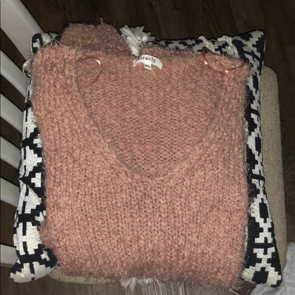Super warm/fuzzy pink sweater
